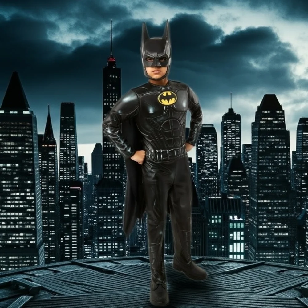 DC Batman Halloween Costume Perfect for Any Hero! Sz S (6-7) by Rubies - Picture 2 of 11